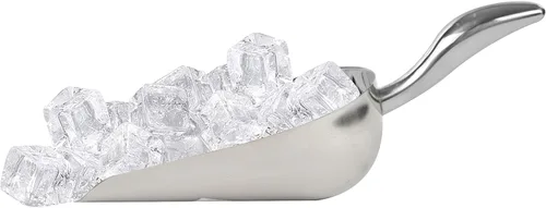 Miniatura 6 de LEMONSODA Cuchara de hielo de acero inoxidable – 14 onzas – Metal inoxidable – Ideal para bar, hielo, harina, café, recipientes – Cuchara de hielo