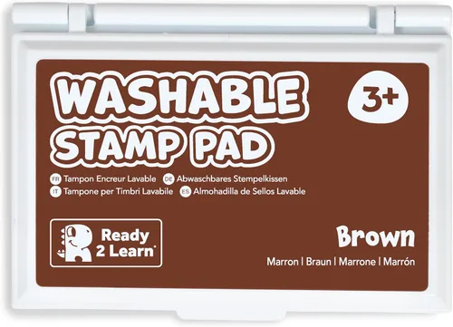 Miniatura 18 de READY 2 LEARN Almohadilla de sello lavable para niños, verde, almohadilla de tinta no tóxica para sellos, resistente a la decoloración, para decorar
