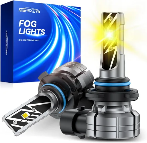 Miniatura 21 de Marsauto Bombillas antiniebla 9005 HB3 HB3U 9005XS 12 chips CSP, paquete de 2 M1 Blanco