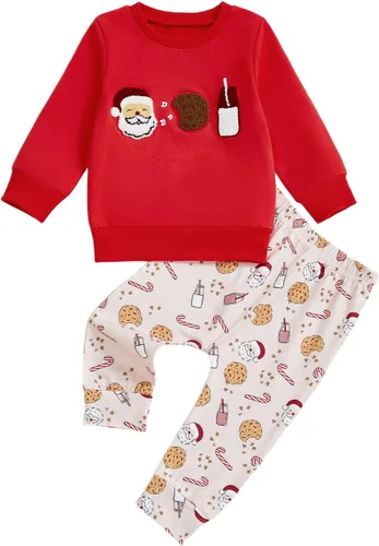 Miniatura 95 de Conjunto de camisa larga y divertida para bebé niño y niña, ropa de primera Navidad, 6, 12, 18, 24 meses, 2T