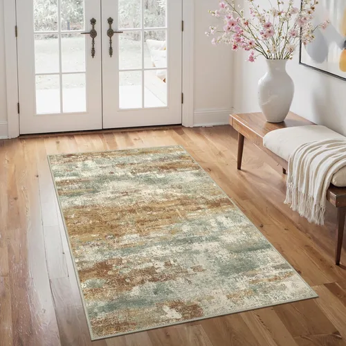 Miniatura 116 de GENIMO Alfombra antideslizante de 2 x 6 pies, lavable para pasillos de cocina, alfombras de cocina modernas abstractas, alfombra ligera de pelo bajo
