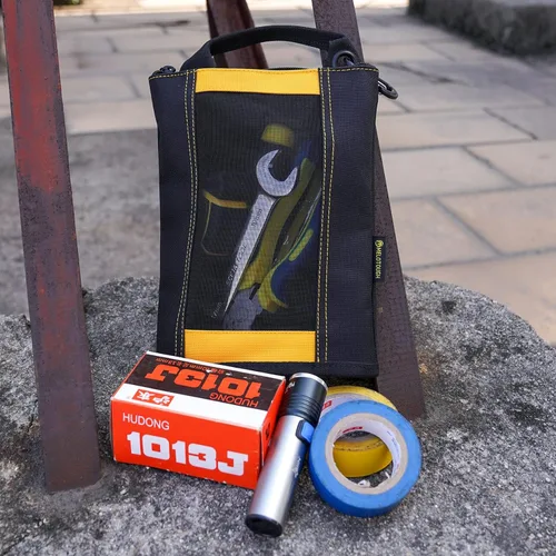 Miniatura 7 de MELOTOUGH Bolsa Pequeña para Herramientas Bolsa de Sujetadores Bolsa de Lona de Utilidad Bolsas con Cremallera para Herramientas Bolsa de Amarillo
