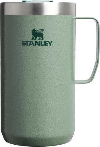 Miniatura 13 de STANLEY Everyday Camp Mug de 24 onzas, tapa para beber, taza para café, té y bebidas, taza de café aislada de acero inoxidable, sin BPA, color ceniza