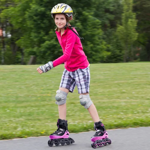 Miniatura 2 de PAPAISON Patines en línea ajustables para niños y adultos con ruedas completamente iluminadas, patines de ruedas para exteriores para niñas y niños