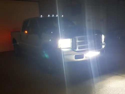 Miniatura 3 de iJDMTOY Barra de luz LED de 21 pulgadas para montaje en rejilla inferior compatible con Ford F250 F350 F450 1999-07, incluye (1) barra de luz LED