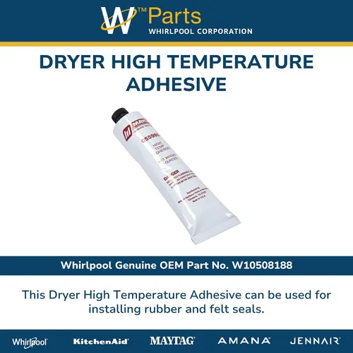 Miniatura 3 de Whirlpool WPY055980 Pieza de repuesto de tubo adhesivo de alta temperatura original OEM - Sustituye a 14205665, Y055980, Y757185, Y757186