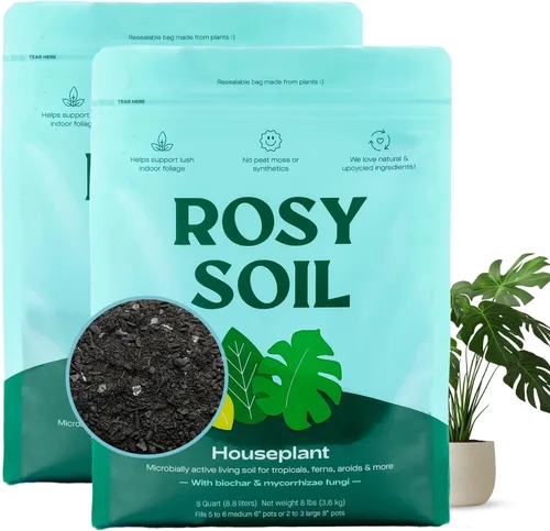 Miniatura 17 de Rosy Soil Alimento vegetal – Fertilizante microbialmente activo para plantas de interior, hierbas y flores – Biochar, algas, fundición de gusanos