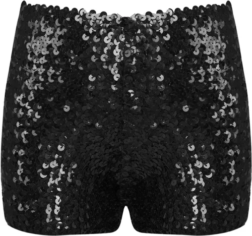 Pantalones cortos de baile de jazz hip hop con lentejuelas, para yoga, gimnasia, atletismo, para niños y niñas