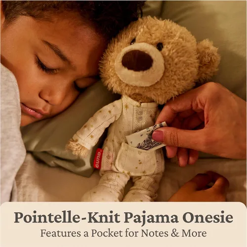 Miniatura 3 de GUND Oso de palillo de dientes perdidos, oso de peluche de alta calidad con pijama y bolsillo para notas o dientes de bebé, animales de peluche