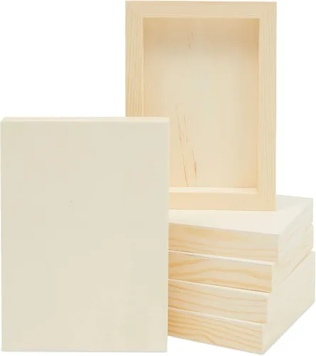 Miniatura 15 de Bright Creations Art Supplies - Paneles de madera para pintar, 10 x 10 pulgadas, 0.83 pulgadas de profundidad de cuna, sin terminar, paquete de 6