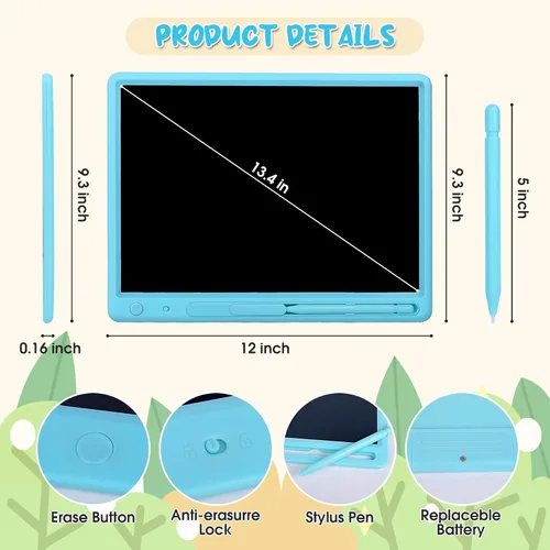 Miniatura 2 de Tableta de escritura LCD para niños, tablero de dibujo colorido de 15 pulgadas, almohadilla de dibujo educativa de aprendizaje para niños, regalo