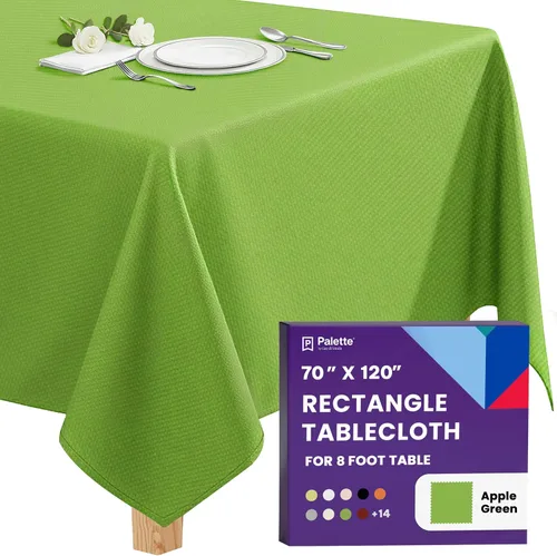 Miniatura 114 de Gee Di Moda - Mantel rectangular de 60 x 84 pulgadas – Mantel rectangular de poliéster lavable para mesa de 5 pies