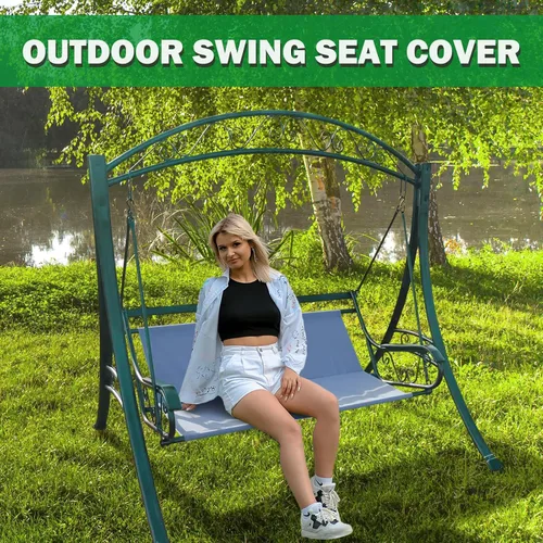 Miniatura 3 de Funda de repuesto para asiento de columpio para patio al aire libre de 2/3 plazas, 600D gruesa Oxford para columpio, funda de repuesto para sillas