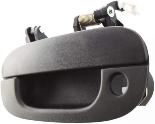 Miniatura 4 de Manija de puerta exterior para Dodge Ram 2500 1994-2002 lado del conductor frontal, negro texturizado Con orificio para llave Recorte: Base