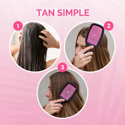 Miniatura 8 de FHI HEAT Unbrush Wet & Dry - Cepillo para desenredar el cabello, color rosa Flor de cerezo
