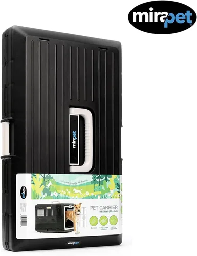 Miniatura 7 de Transportador Mirapet USA para mascotas y jaula de 53.34 cm - Diseño plegable premium para gatos y perros - Caseta portátil para mascotas pequeñas