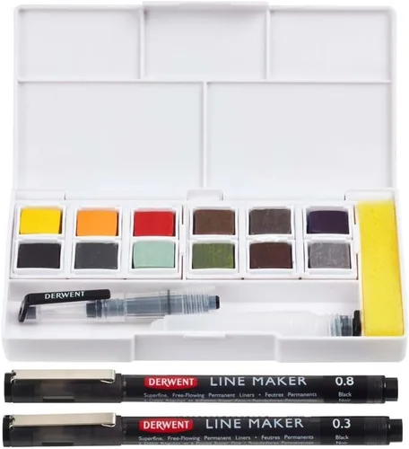 Miniatura 13 de Derwent Pintura Metálica - Paleta de 12 tonos