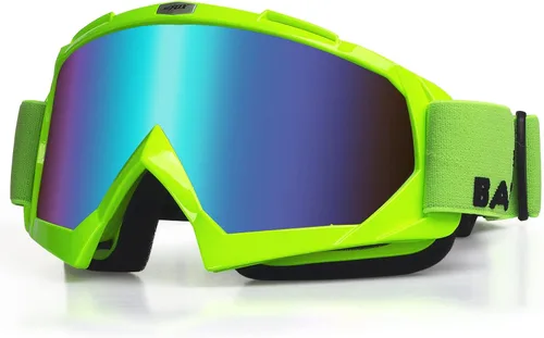 Miniatura 17 de BATFOX Gafas de Motocicleta Gafas Protectoras Moto de Cross Motocross Seguridad ATV Táctica Conducción (Azul Negro, Adulto)