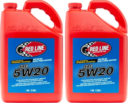 Red Line 15205 SAE 5W20 - Aceite de motor completamente sintético - 1 galón (paquete de 2)
