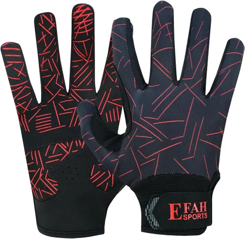 Miniatura 10 de Guantes de bateo de béisbol EFAH SPORTS para jóvenes, adultos, hombres, niños y niños con acolchado, cómodos guantes de bateo de sóftbol con palmas
