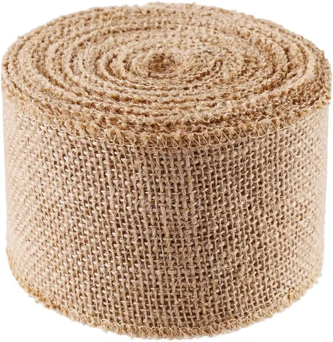 Miniatura 8 de DECORA 10 yardas de cinta de arpillera natural con lazo para moño, 2 pulgadas de ancho 2.0 in
