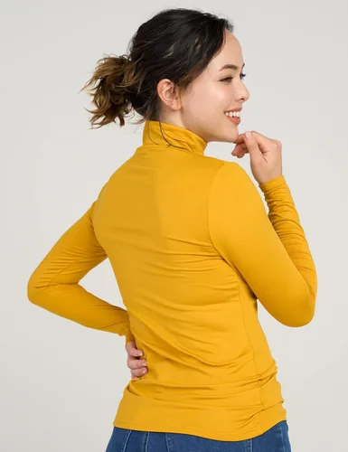 Miniatura 4 de LAPASA Women Mock Neck Thermal Underwear Top Undershirt Lightweight Midweight Fleece Lined Long Sleeve Base Layer L87L89
