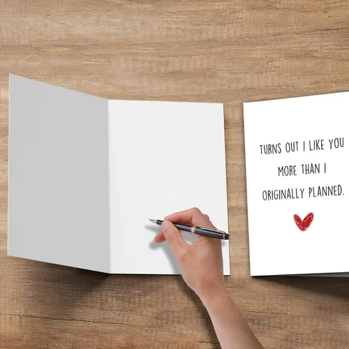 Miniatura 3 de TQDaiker Divertida tarjeta de aniversario para marido, novio, preciosa tarjeta del día de San Valentín de esposa, novia, tarjeta de amor para él