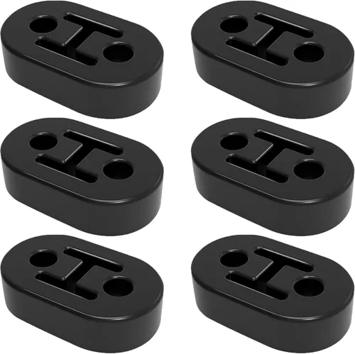 Miniatura 9 de Percha de escape de goma BFXM, perchas de silenciador de goma. Soporte de buje aislador de goma, montajes de escape de goma con 2 agujeros de 0.47