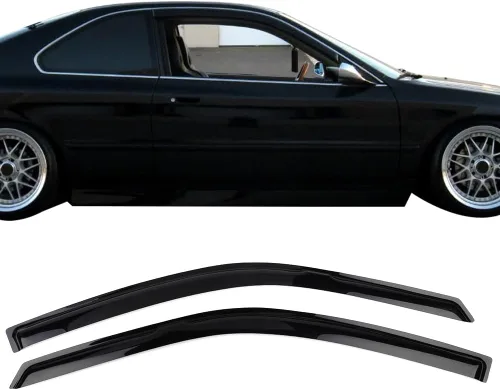 Miniatura 2 de IKON MOTORSPORTS Visera externa para ventana con cinta, compatible con Honda Accord 1994-1997 Coupe de 2 puertas, parasoles de protección contra