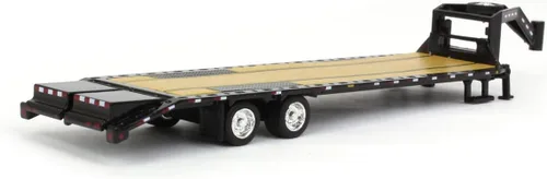 Miniatura 3 de Greenlight 30390 Remolque Gooseneck - Negro con Rayas de Conspicuidad Rojas y Blancas (Exclusivo de Hobby) Escala 1:64 Diecast para Adulto Unisex