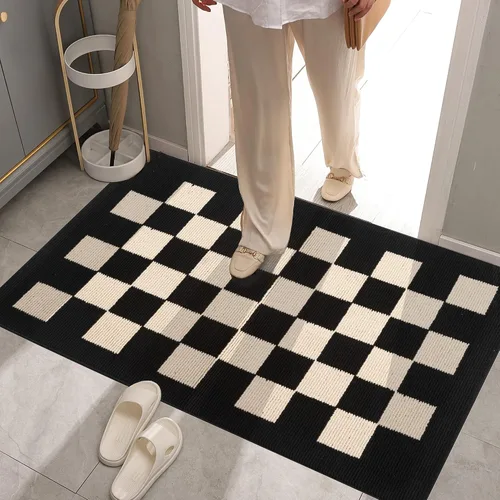 Miniatura 48 de GRANNY SAYS Tapete para puerta, de 32 x 20 pulgadas, tapete de bienvenida para exteriores, antideslizante, absorbe la suciedad para la entrada