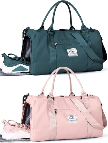 Bolsa de lona de viaje, bolsas de fin de semana para mujeres y hombres, bolsa de transporte durante la noche, bolsa de hospital, bolsa de gimnasio