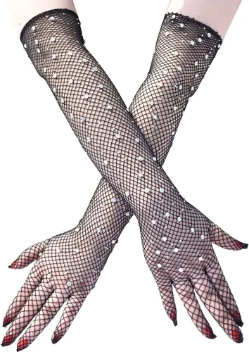Miniatura 2 de Guantes de encaje con calentadores de brazo de muchos estilos para mujeres o niñas