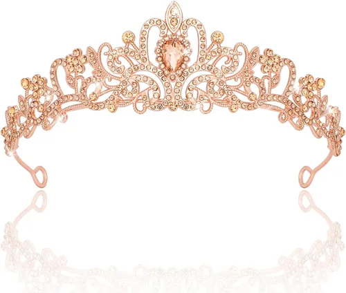 Miniatura 18 de CIEHER - Tiaras y coronas para mujeres y niñas - Regalos de corona para novia, boda, graduación, cumpleaños y Navidad