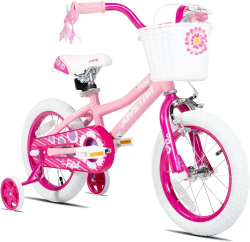 JOYSTAR Bicicleta para niñas pequeñas y niños de 3 a 10 años, bicicleta para niños de 12, 14, 16 y 20 pulgadas, con ruedas de entrenamiento y frenos