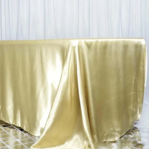 Miniatura 41 de Efavormart - Mantel rectangular de satén, 90 x 132 pulgadas, suave, oblongo, lavable, mantel decorativo de tela sedosa para bodas, fiestas, Plata