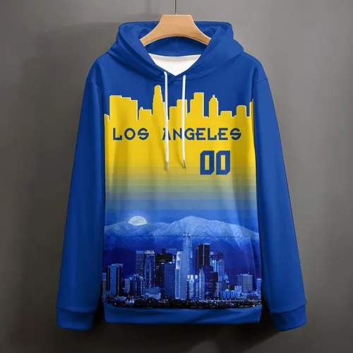 Miniatura 45 de Custom Football Hoodies City Night Skyline Personalized Sweatshirt Name Number Fan Gift Pullover for Men Women Youth