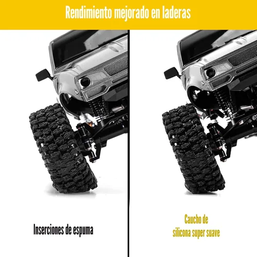 Miniatura 5 de INJORA 1.0 Insertos de goma de silicona y neumáticos de terreno rocoso S5 para actualización de auto a control remoto TRX4M SCX24 1/18 1/24 Crawler