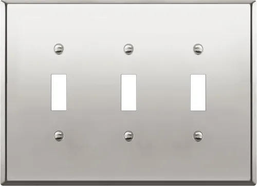 Miniatura 21 de LIDER Placa de Pared de Metal para Interruptor de Luz de Palanca, Cubierta de Interruptor de Acero Inoxidable, Resistente a la Corrosión