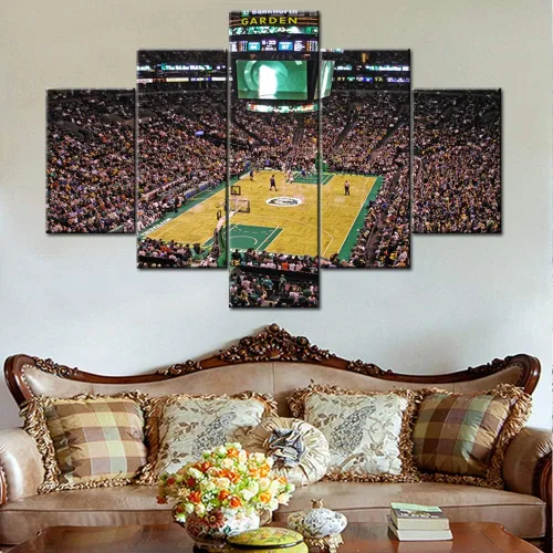 Miniatura 39 de Decoración de sala deportiva Memphis Grizzlies Imágenes para sala de estar, el foro FedEx en Memphis, pinturas de Tennessee, 5 piezas, lienzo, arte