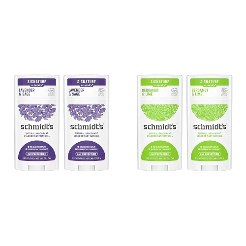 Schmidt's Desodorante natural sin aluminio para mujeres y hombres y desodorante natural sin aluminio para mujeres y hombres