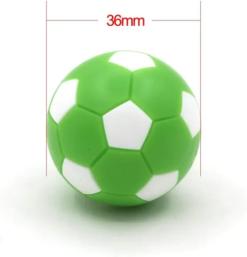 Miniatura 4 de BQSPT - Juego de 14 pelotas de fútbol de repuesto para mesa de futbolín, mini pelota colorida de 1.41 pulgadas (14 unidades)