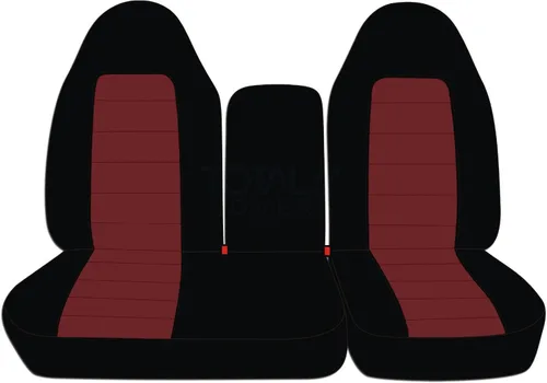 Miniatura 23 de Funda para asientos y apoya brazos de camiones, asiento delantero dividido 60/40 con apertura en el medio, para camión 1997-2000 Ford F-150, de 21