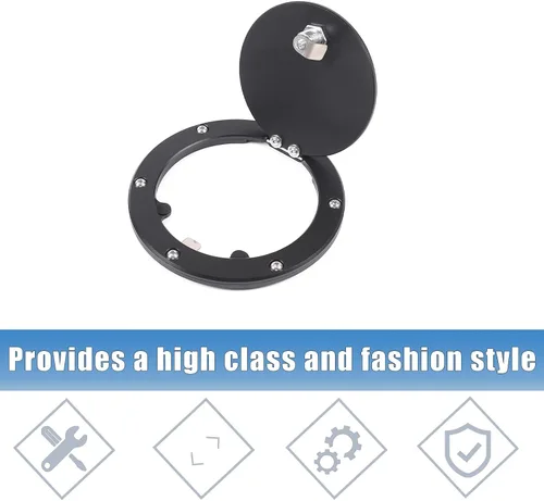 Miniatura 9 de Tapa de repuesto antirrobo para depósito de combustible de automóvil, compatible con Toyot@ Tundra 2017-2021, tapa de puerta de tanque de gasolina