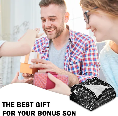 Miniatura 4 de Regalos para hijastro para mi hijo llaveros de padrastro mantas de regalo para padrastro llaveros de boda adopción para cumpleaños Acción de Gracias