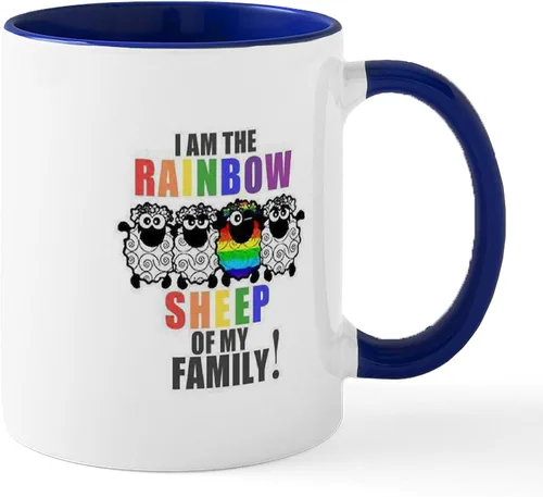 Miniatura 53 de CafePress Jake's Rainbow Shark - Taza de café de cerámica (11 oz)