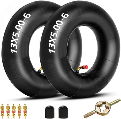 FVRITO Tubo interior de 13 x 5.00-6 compatible con Razor Dirt Quad Versiones 1-18 Go Kart ATV Patio Tractor soplador de nieve, cortacésped, lavadora