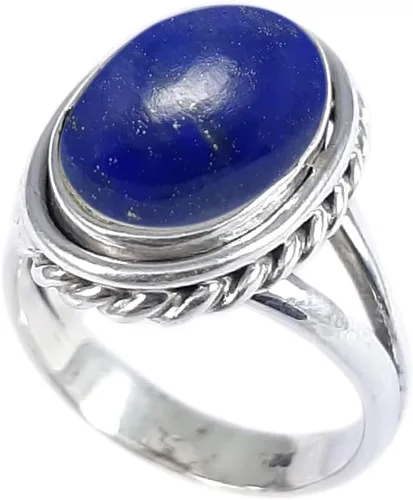 Miniatura 6 de Anillo fino de plata esterlina 925 para mujer, hecho a mano, joyería de piedras preciosas, anillo de moda (1379)