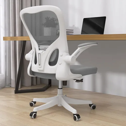 Miniatura 19 de Monhey Silla de oficina ergonómica con soporte lumbar, reposacabezas y brazos abatibles, altura ajustable, mecedora, giratoria, multiángulo de 90° a