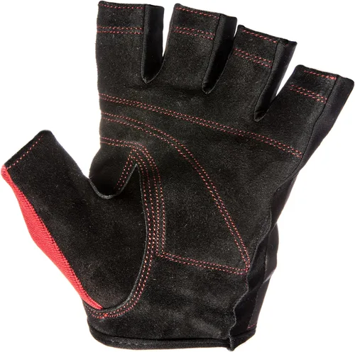 Miniatura 4 de Contraband Black Label 5150 - Guantes de cuero para levantamiento de pesas sin dedos, duraderos y ligeros, guantes de gimnasio de cuero dividido